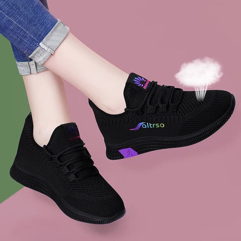 2026 Summer New Casual Women's Sneakers Black Work Shoes Dance Shoes Travel Shoes Breathable Comfortable