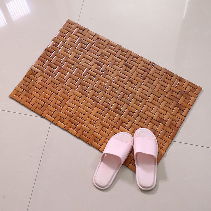 Manufacturer-Produced Bamboo Floor Mat Door Mat Cooling Mat Bathroom Water-Blocking Non-Slip Foot Mat Bathroom Bamboo Mat