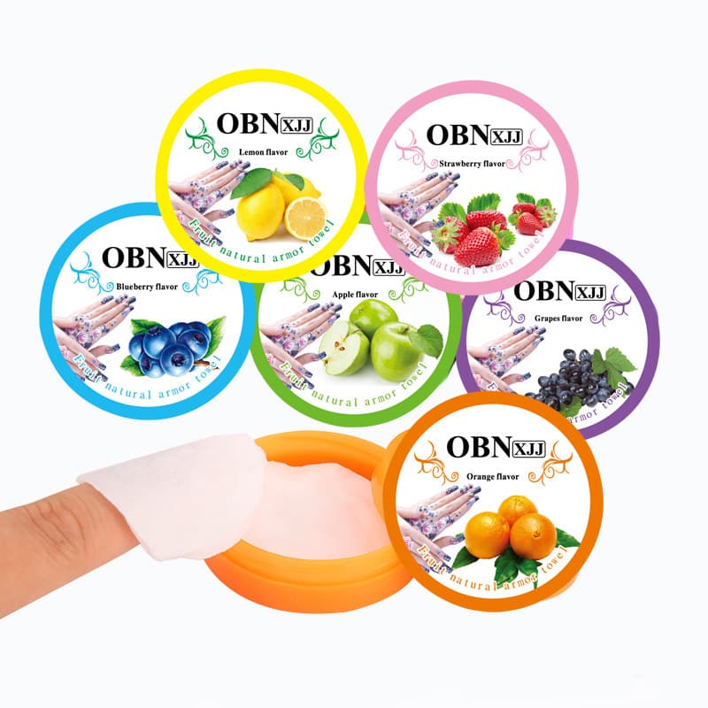 New Style Disposable Boxed Nail Cleaning Wipes, Factory Wholesale, Fruit Scented Nail Polish Remover Pads, Nail Care Supplies