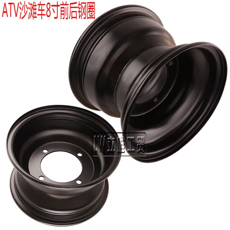 ATV Beach Car Accessories 19x7.00-8 Tire Rim 18x9.5-8 Four-Wheeler Steel Rim Four-Hole Wheel Hub