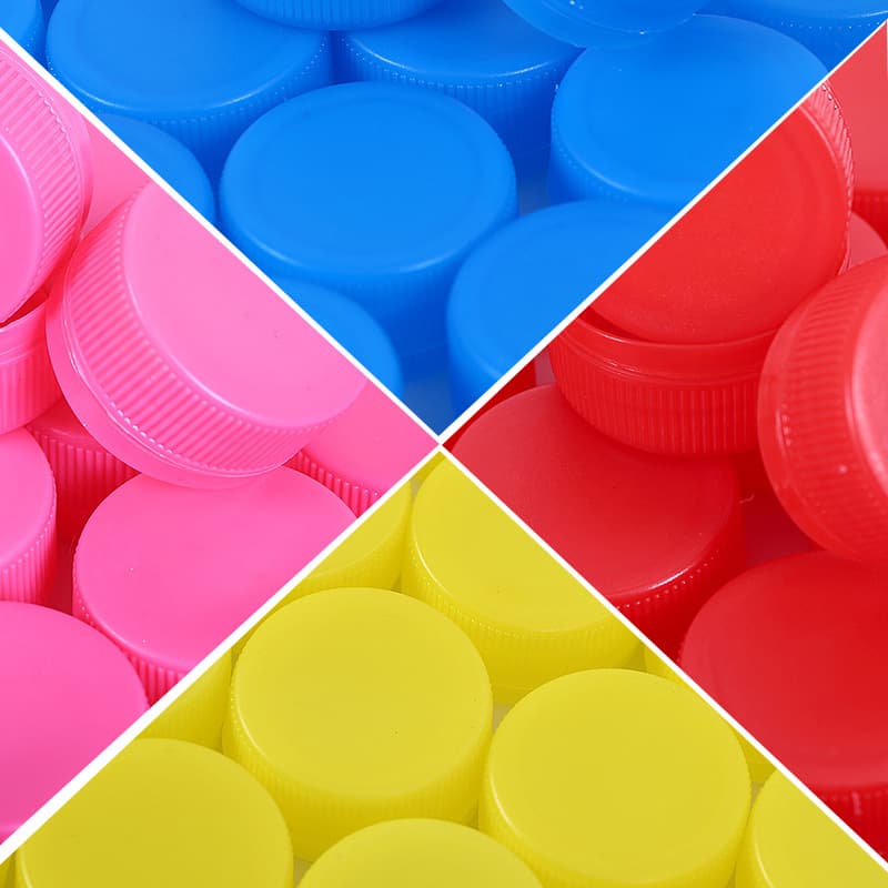 Handcraft Class Materials DIY Colored Plastic Bottle Caps Sealed Mineral Water Beverage Bottle Caps Kindergarten PE Round