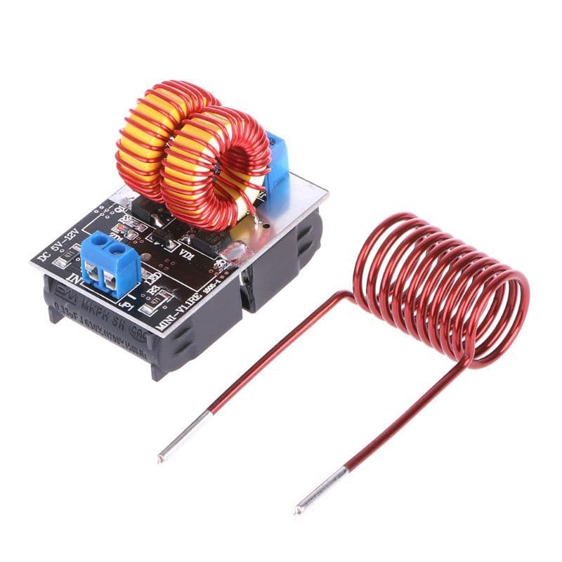Mini ZVS tapless finished product, induction heating, Jacob's ladder drive.
