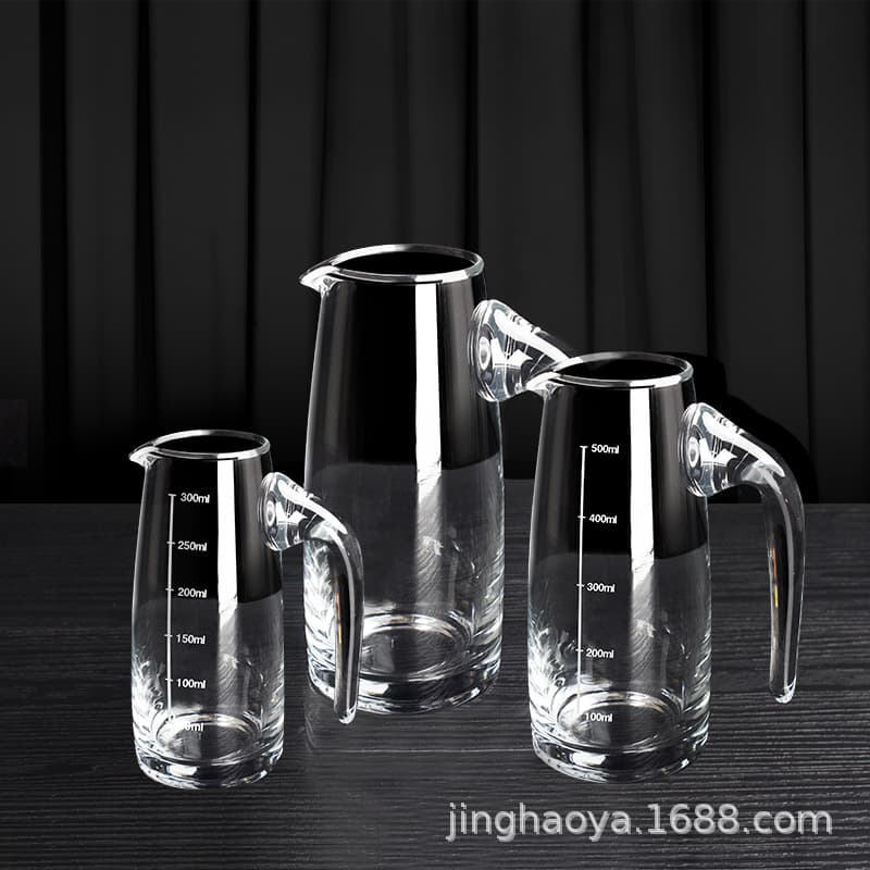 Glass Baijiu Dispenser, Foreign Wine Red Wine Decanter, Household Small Wine Cup, Carafe, Liquor Measurer, Restaurant Use 500ml