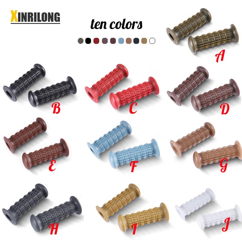Motorcycle Handlebar Grips Modification Retro Universal Cafe Racer Handlebar Covers Eco-friendly Rubber New Sunlong Brand