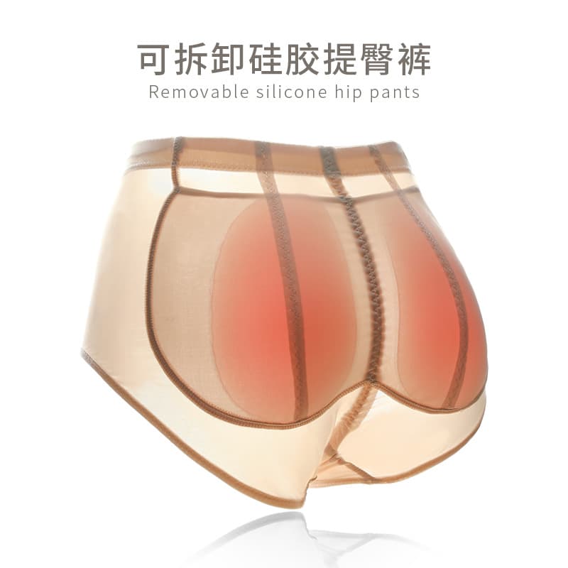 Silicone Inserted Shapewear Underwear Women's Butt Lifting Beauty Assorted Size Medium And Large Available for Cross-Border Sale