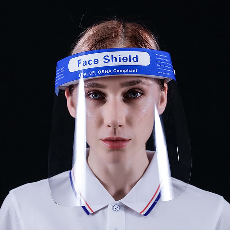 Factory Supply Anti-Droplet Anti-Fog Isolation Face Shield Anti-Splash Anti-Dust PET Protective Face Mask Welder Face Shield