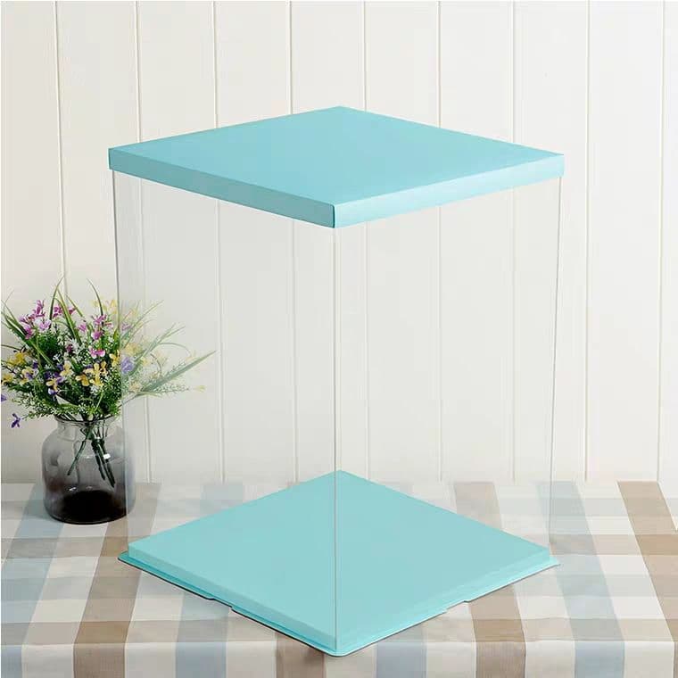 Cake box 16/18/20 inch single layer double layer extra high transparent birthday cake box