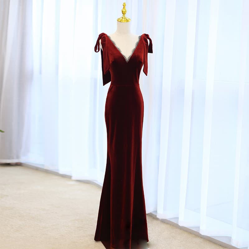 2025 New Style Evening Gown for Women, Sexy and Stylish Wedding Toasting Dress, Return Wedding Toasting Dress for Brides
