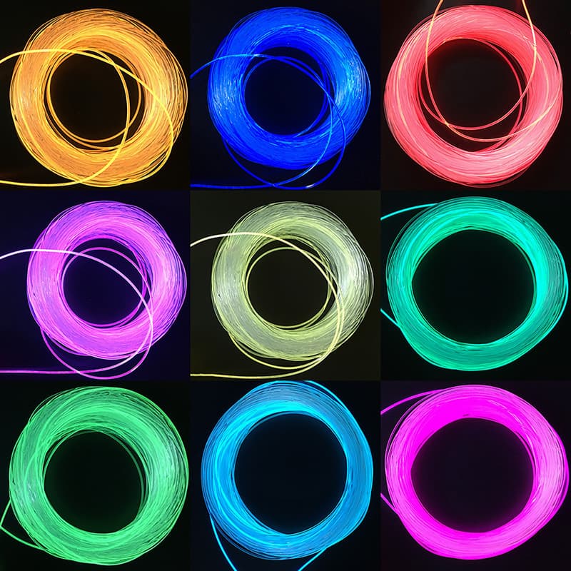 Factory Supply 1mm 1.5mm 2.5mm 3mm 5mm LED Soft Fiber Optic Light Guide Strip Shell Ambient Light Strip
