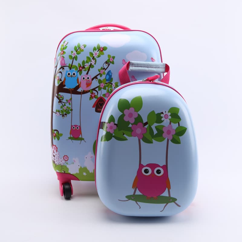 Children's 16 18 20 Rolling Luggage Toy Box Bookbag Backpack Suitcase Durable ABS Material Easy-to-clean Surface