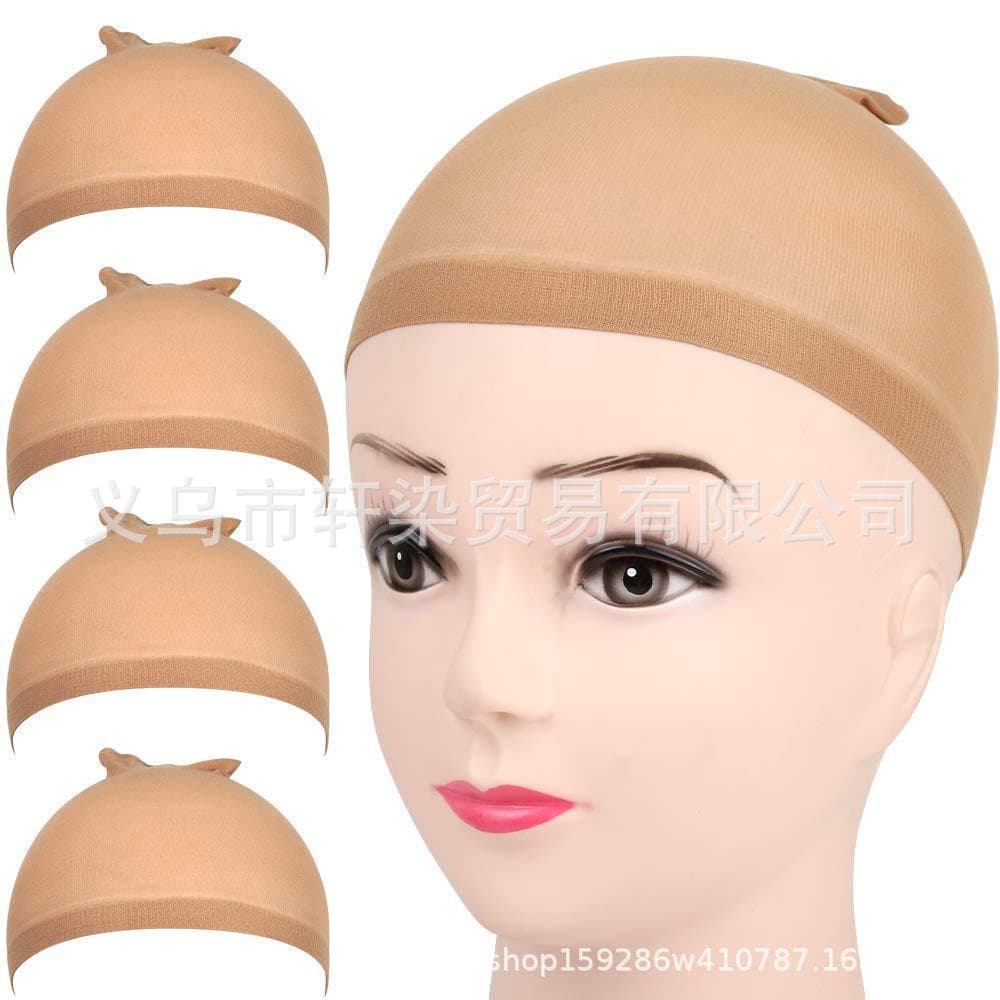 Wig Cap Hair Net - One-Size-Fits-All Stocking Cap, Skin Tone Wig Cap 2 Pieces, Factory Stock
