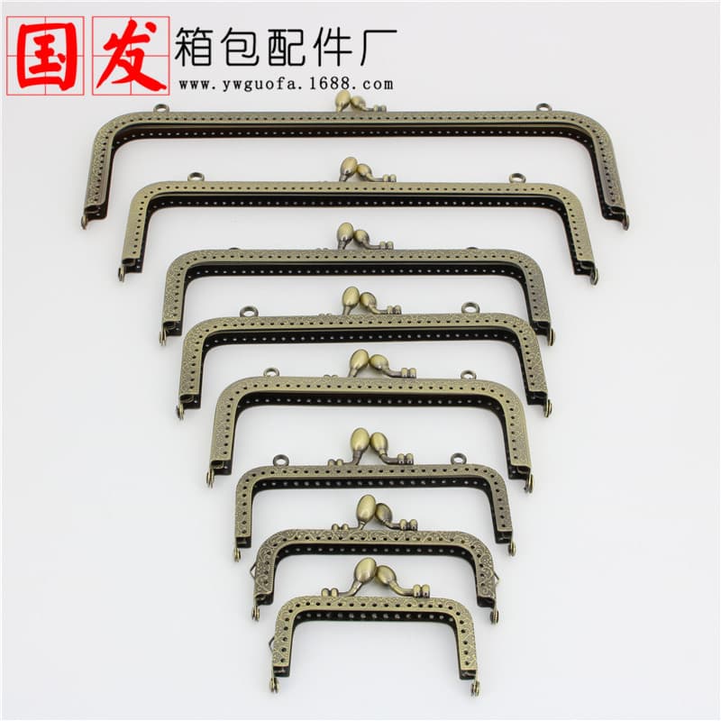 8.5 10.5 12.5 15 18 20 25 30CM Square Embossed Parts, Flower Bud Head, Antique Bronze Color