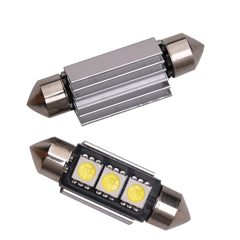 Car double pointed reading light taxi ceiling light LED 3SMD 5050 stepless decoding with aluminum parts for heat dissipation