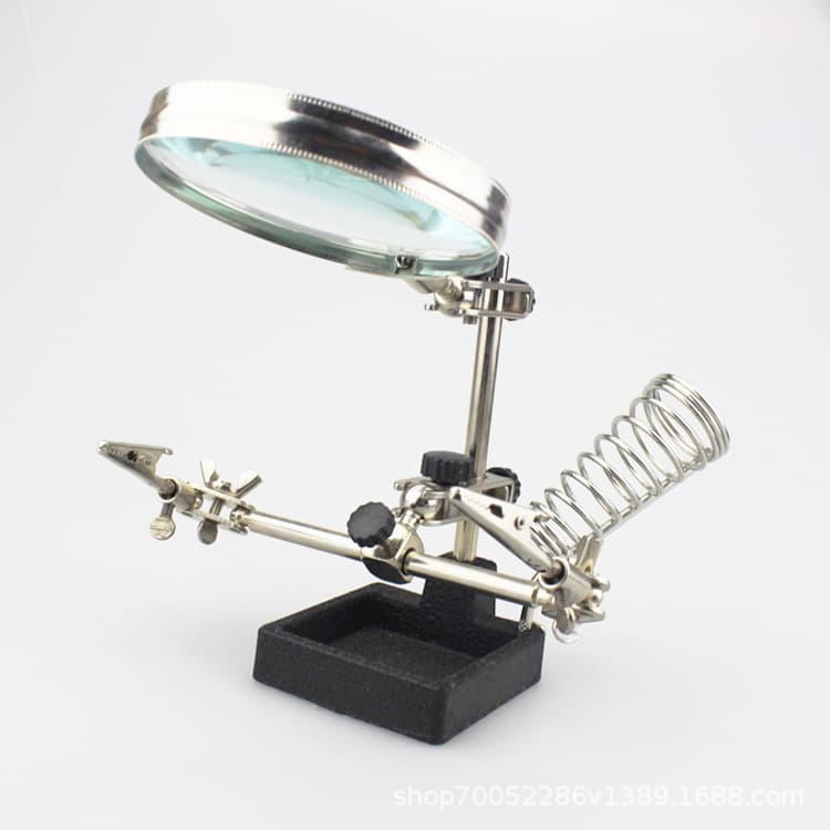 Electronic Soldering Repair Tool Magnifying Glass Desktop Stand Magnifier Phone Circuit Board Repair Workbench Clamp
