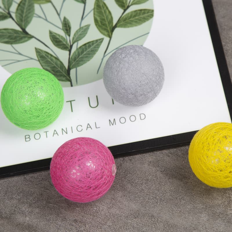 LED Colorful Light Accessories Multicolor Cotton Yarn Balls