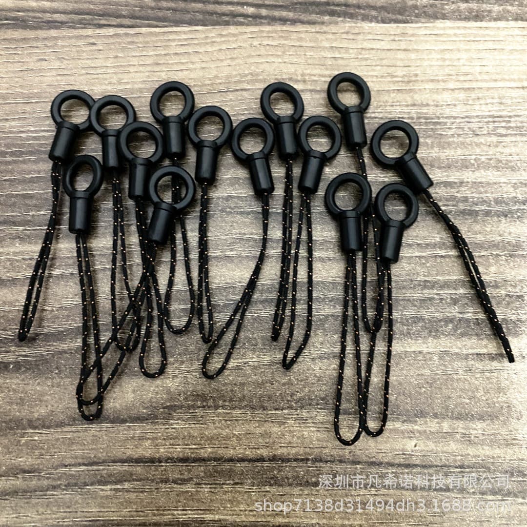 High quality lanyard rope head small rope head small black rope buckle diy mobile phone case jewelry hanging chain accessories mobile phone lanyard universal