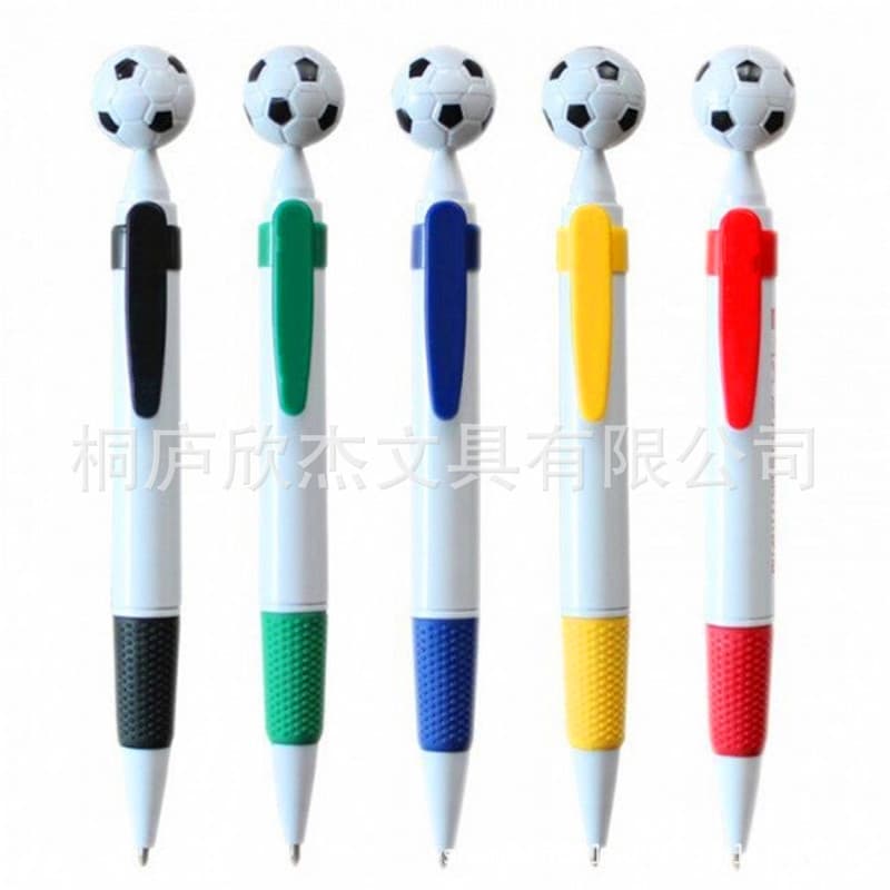 Soccer Ball Pen Promotional Soccer Push Plastic Pen Creative Soccer Gift Pen Cartoon Advertising Soccer Pen