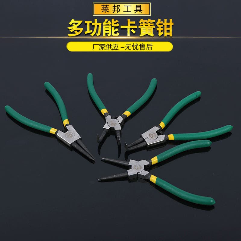 Wholesale Straight and Bent Tip Circlip Pliers 7-inch 9-inch 13-inch Hole Circlip Pliers Holding Manual Tool Retaining Ring Pliers