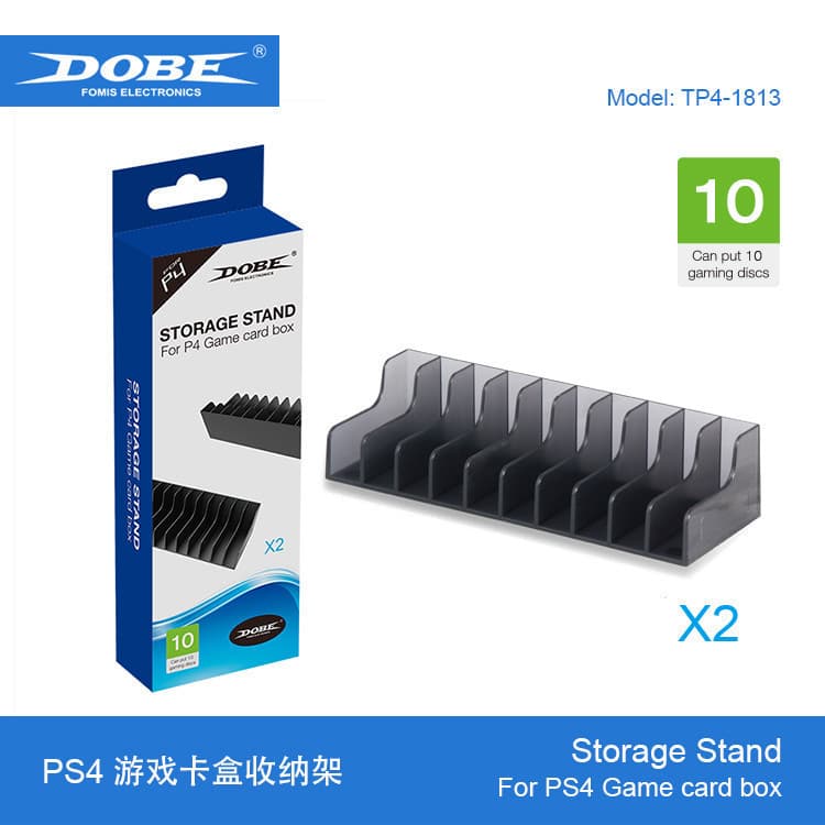 DOBE PS4 Game Case Storage Rack PS4/SLIM/PRO Game Disc Holder PS4 Game Disc Storage Rack