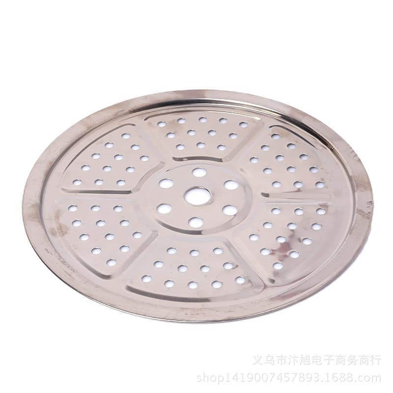 5 Yuan Supermarket 26cm Steamer Plate, Separator Plate, Stainless Steel Thickened Steamer Tray, Kitchen Supplies Wholesale