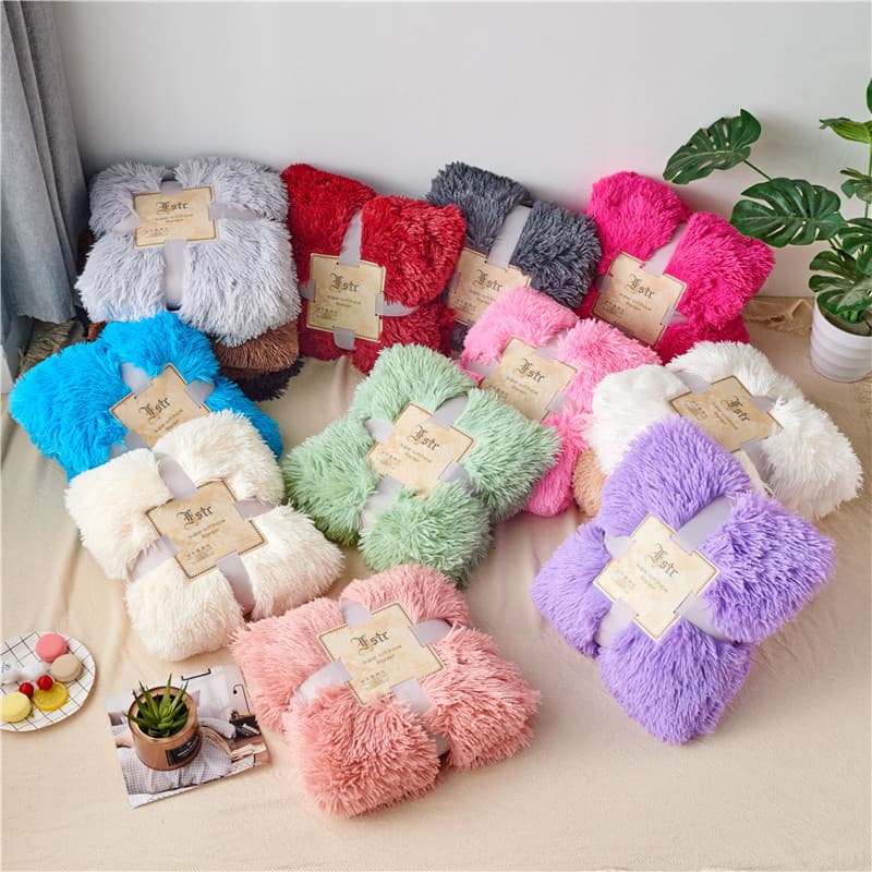 Solid Color Long Plush Fur Rug Tie-dye Amazon Cross-border Home Textiles/fur Rugs