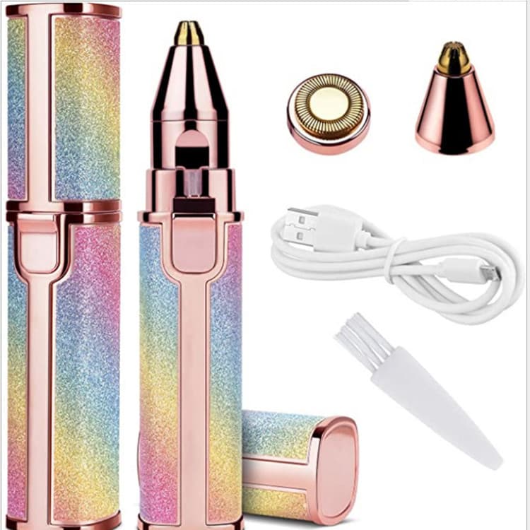 Electric Lady Shaver USB Charging Battery Operated Eyebrow Trimmer Lip Hair Remover Facial Hair Removal Device Portable Body Hair Remover