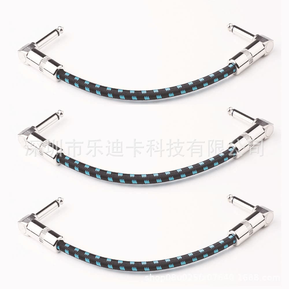 Shielded Noise-Canceling Electric Guitar Effect Pedal Cable Short Patch Cord Bass Acoustic Guitar Audio Cable Speaker Cable