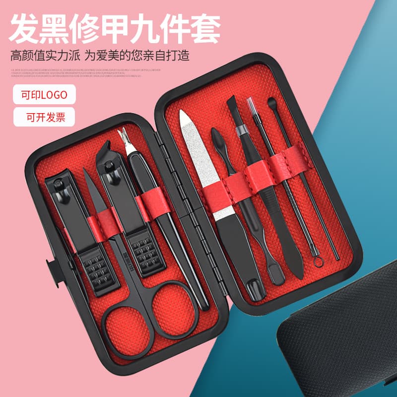 Beauty Skin Care/makeup/nail Art Tool Set Manicure Kit Nail File Buffer Block Nail Clipper Cuticle Pusher Scissors