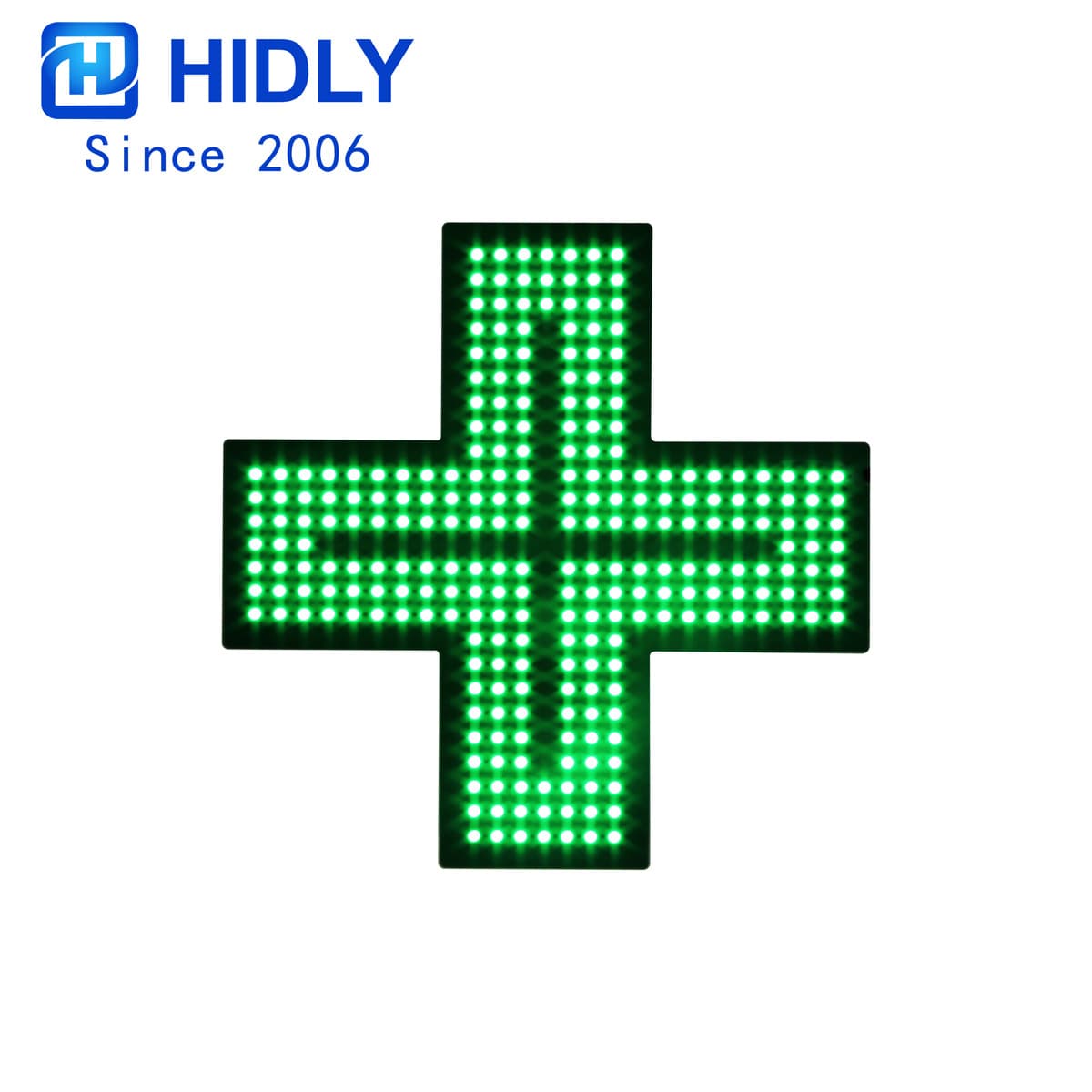 48cm Green indoor bright pharmacy signboard cross sign LED luminous cross