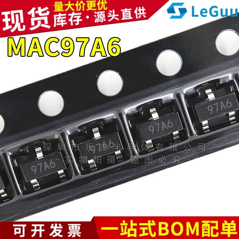 MAC97A6 SOT23 Marking 97A6 Surface Mount Bidirectional Thyristor