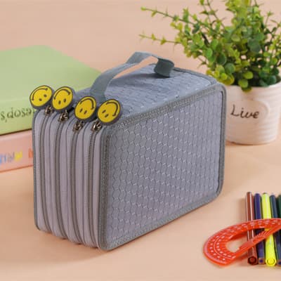 Unisex Paintbrush Coloring Korean Pencil Case, Secret Garden 72-Slot Four-Layer Fountain Pen Art Nail Pen Organizer