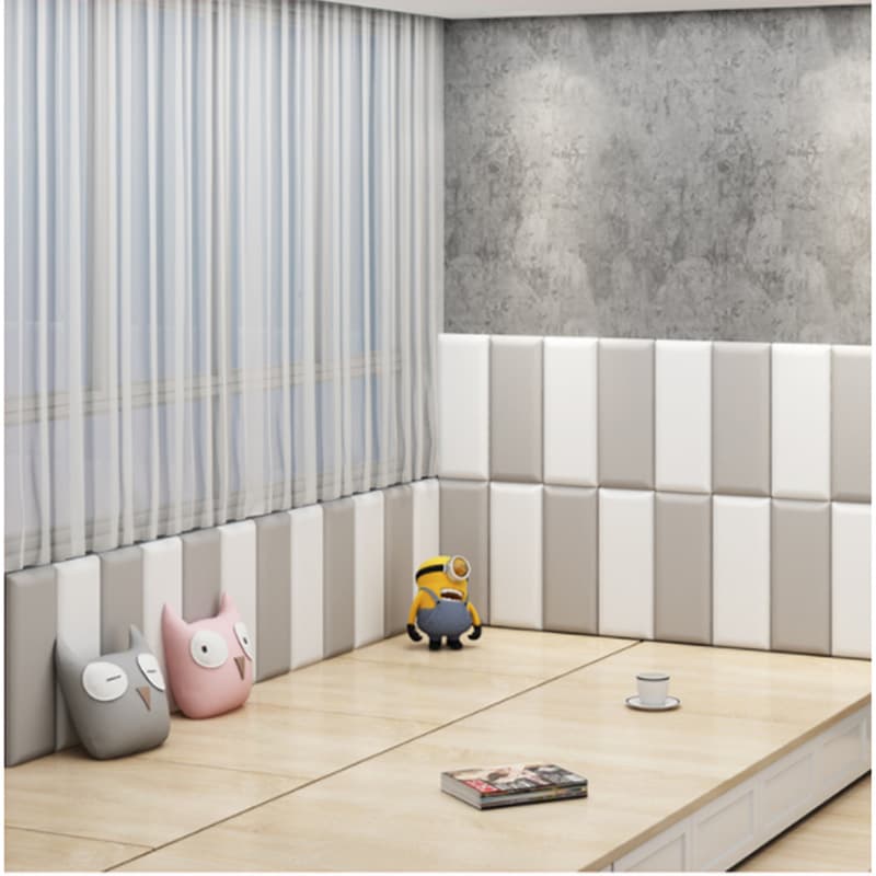 3D Soft Padding for Indoor Basketball Courts, Early Education Rooms, Bedrooms, Sponge Soft Padding, Waterproof Impact Protection Background Wall Soft Stickers