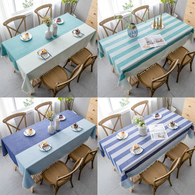 Cross-border Home Textile Tablecloth Nordic Kitchen Dining Table Cloth Rectangle Amazon Coffee Table Cloth Ins Style