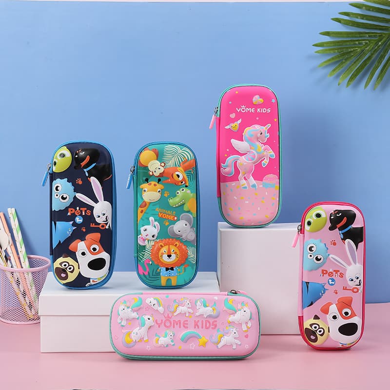 Smiggle Same Spot Cartoon EVA Pencil Case, Douyin Student Stationery Box, 3D Three-Dimensional Children's Pencil Case