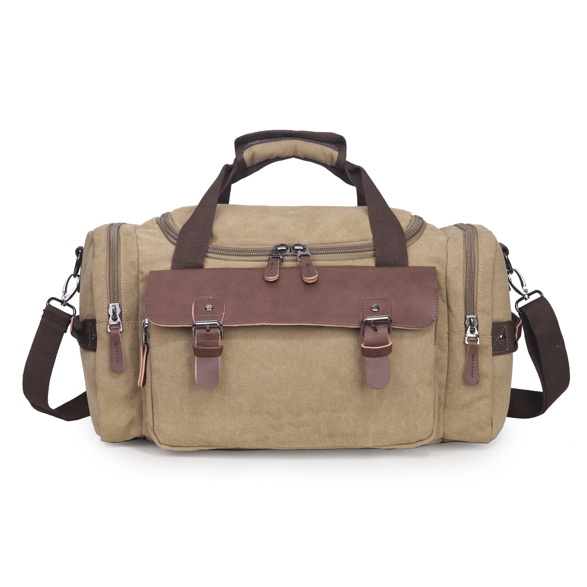 Trendy Cross-Border Outdoor Travel Bag Student Single-Shoulder Crossbody Handbag Large-Capacity Tourist Canvas Luggage Bag