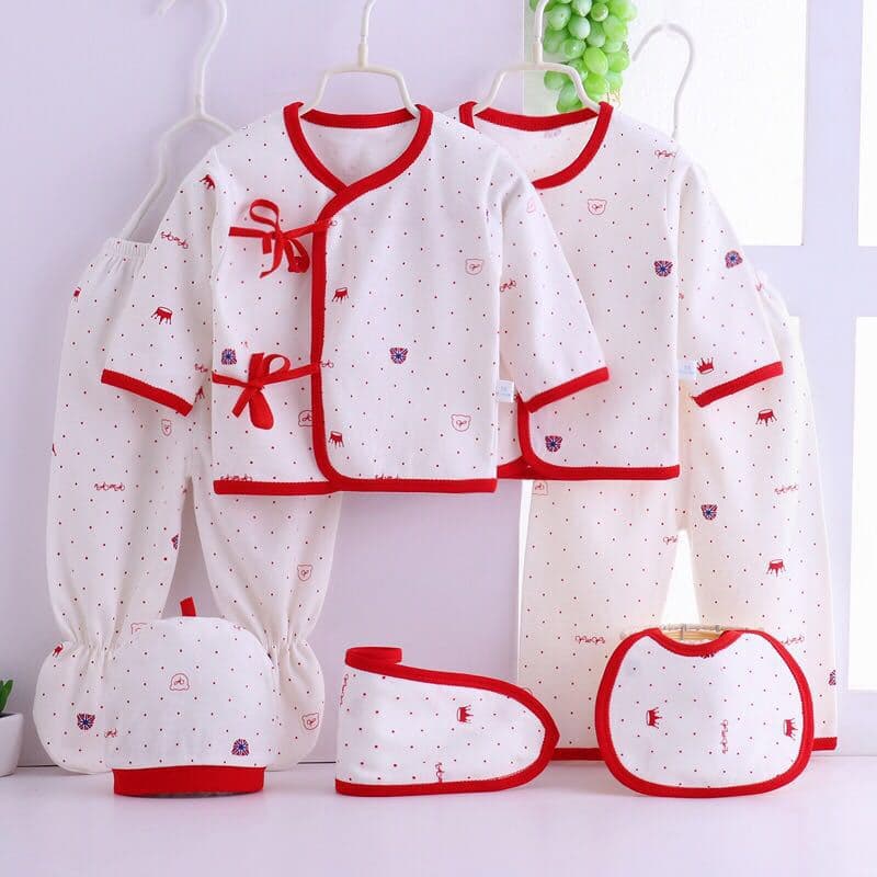 Baby Spring Summer Autumn Winter Newborn Set Baby Clothes Pure Cotton Newborn Baby Underwear 7-Piece Set