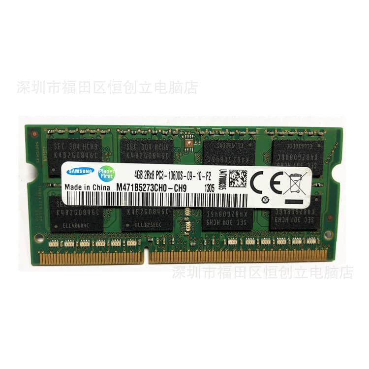 Compatible with Samsung DDR3 1333 4GB Laptop Memory Module PC3-10600S 4GB Backward Compatible with 1066 Memory