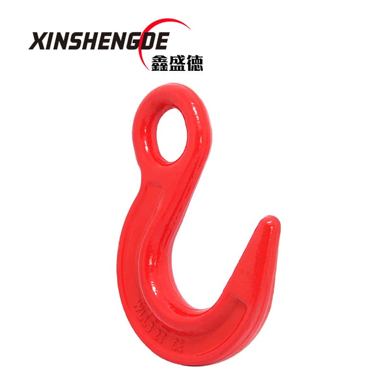 Lifting cargo hook G80 large opening hook alloy steel opening hook wide mouth eye type cargo hook