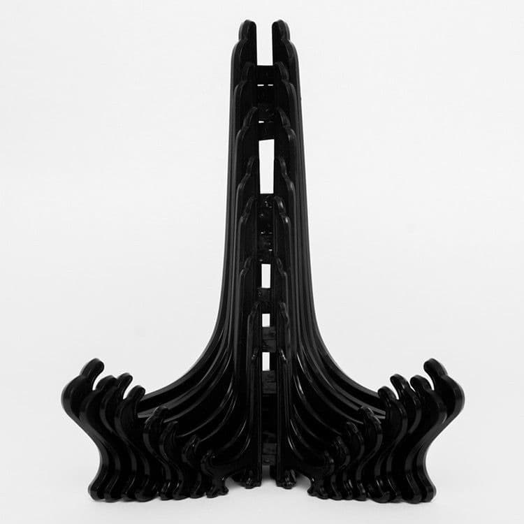 Plastic hanging tray rack, plate holder, Pu'er tea folding tray rack, handicraft display rack, ceramic plate display rack