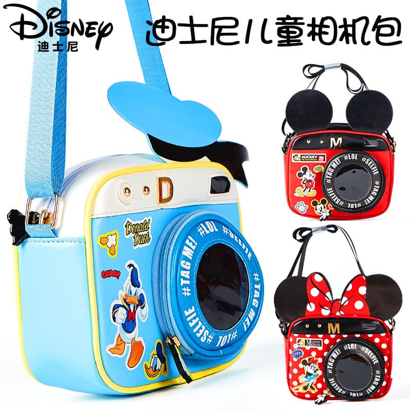 Factory Direct Mickey and Minnie Mouse Kids Crossbody Bag, Mickey Camera Bag, Cute Fashionable Small Square Bag