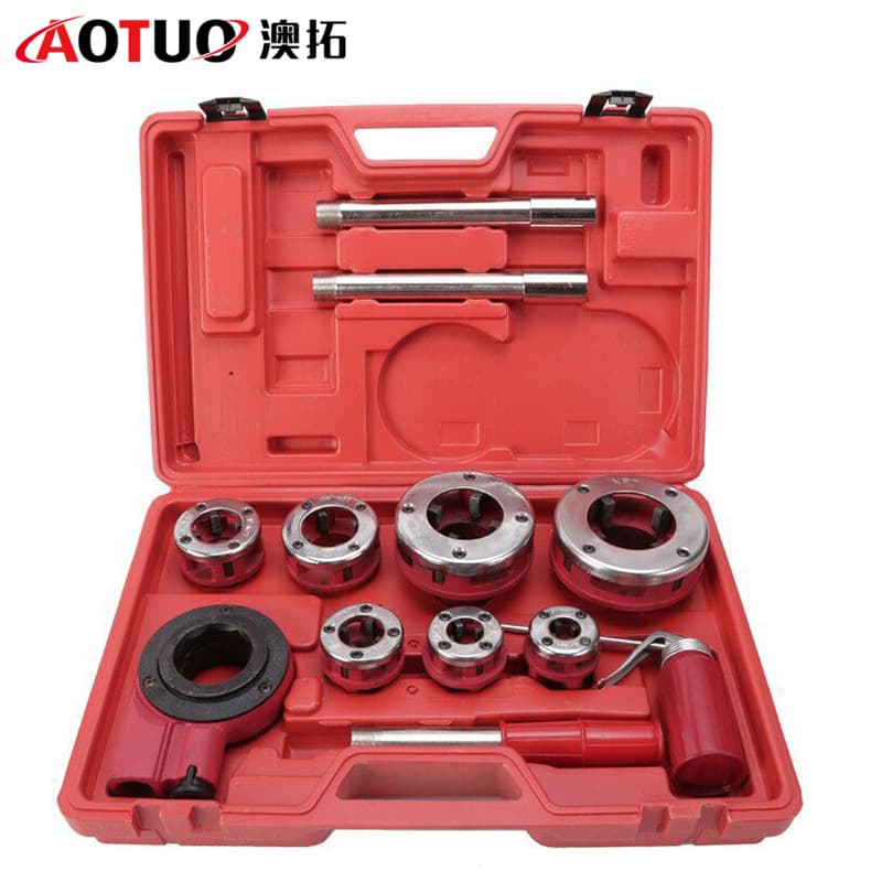 Practical Durable Type 1/2"-2" Threading Machine Tap Die Manual Tool Set Wholesale