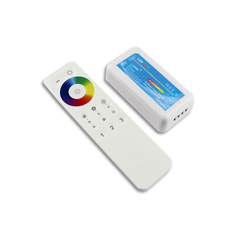 Manufacturer's 2.4G group DS full touch remote control RGB controller for LED strip lights and light bars