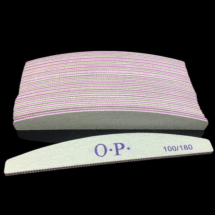 NAIL FILE manicure tools, double-sided nail polishing comb and file, purple heart toothed half-moon sanding strip, wear-resistant
