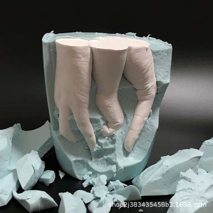 Couple Hand Mold Clone Powder Model Powder DIY for Making Infant 3D Hand and Footprint Baby Handprint Clay