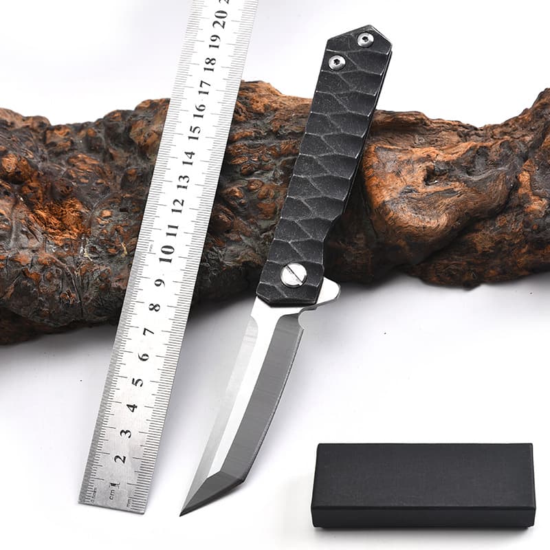 Wholesale Folding Knife D2 Steel Outdoor Camping Self-Defense Knife High Hardness Portable Folding Knife