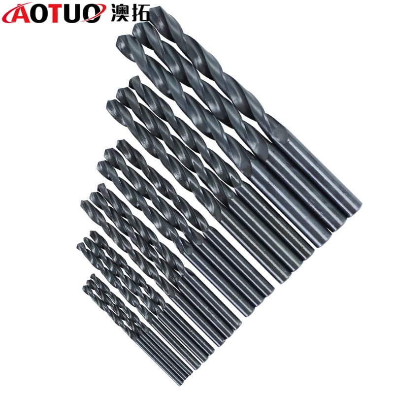 Wholesale High-Quality Black Twist Drill Bits, Fully Ground Drill Bits, Straight Shank Twist Drills