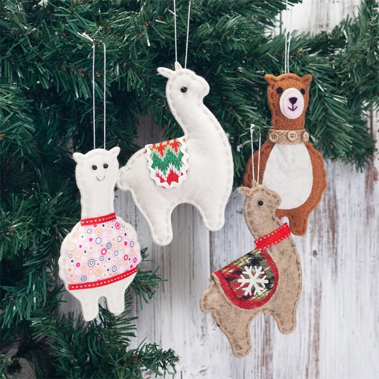 Cross-border Christmas supply Christmas party Christmas tree pendant creative alpaca pendant Christmas decoration pendant supplies