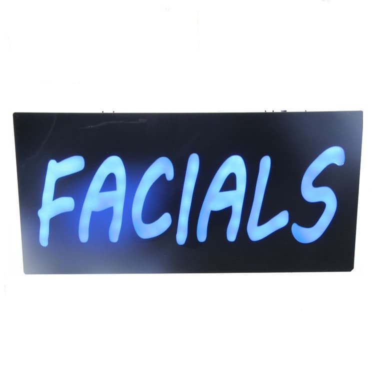 European/American signage wholesale - FACIALS beauty salon LED "Open" signs