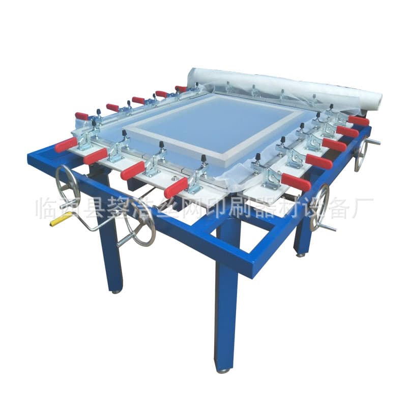 Simple Manual Screen Stretching Machine 80*100cm Jack Lift Frame Clamp, No Mesh Return, Silk Screen Printing Plate Making