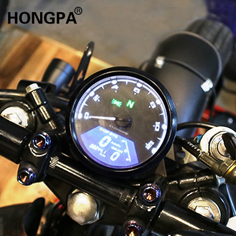 Motorcycle LCD Multifunction Modified Instrument LCD Mini Motorcycle LCD Instrument Motorcycle Mechanical Odometer